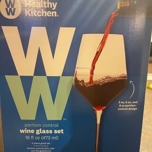 Weight Watchers Healthy Kitchen Portion Control Wine Glass Set
